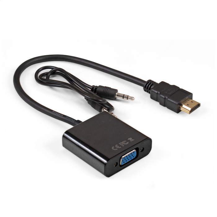  HDMI - VGA+3.5Jack (19M-15F)