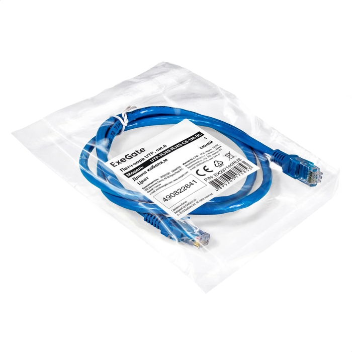 - ExeGate UTP-RJ45-RJ45-C6-1M-BL