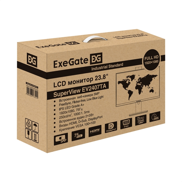   - 23.8" ExeGate SuperView EV2407TA