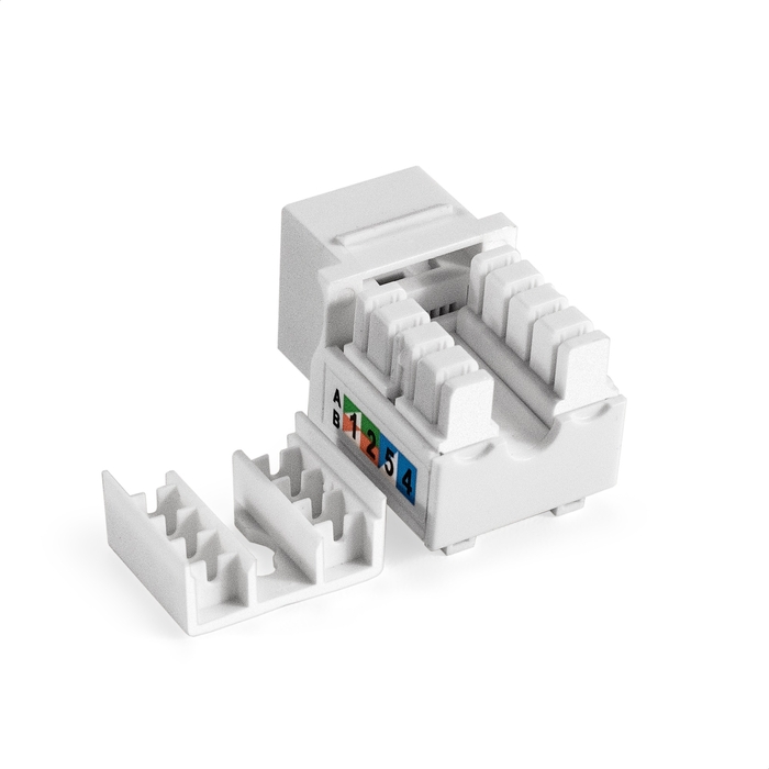 - Keystone Jack RJ-45 ExeGate KJ-8P8C-U-C6-90-110