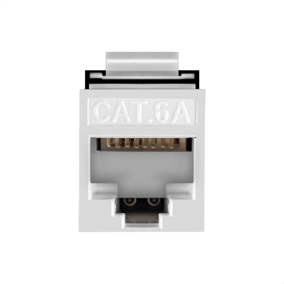 - Keystone Jack RJ-45 ExeGate KJ-8P8C-U-C6A-180-TL