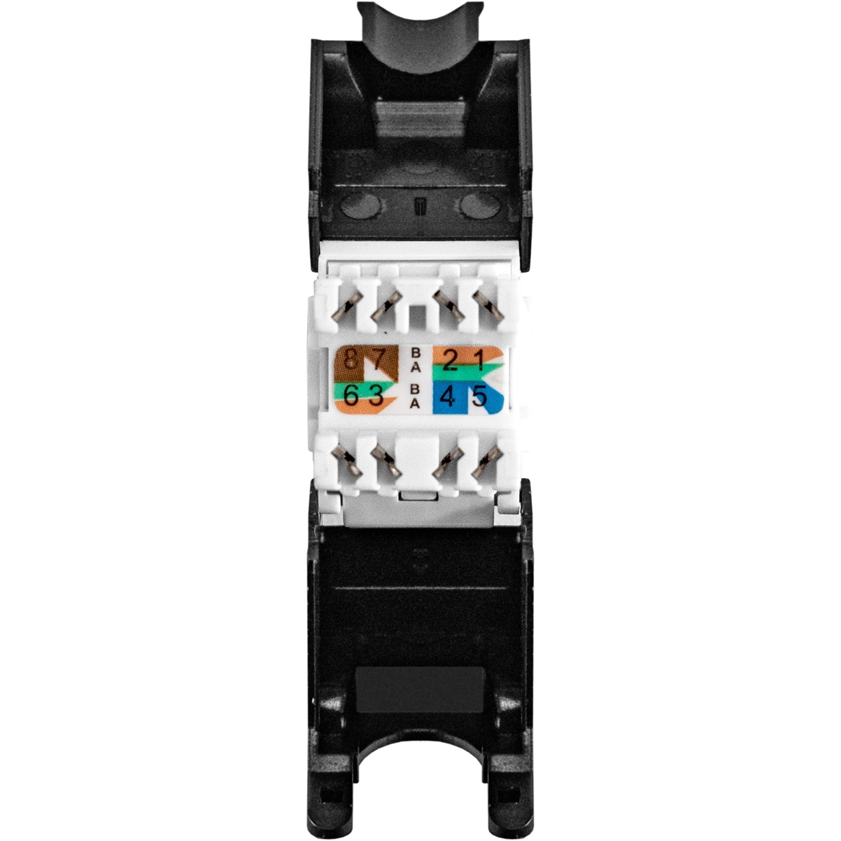 - Keystone Jack RJ-45 ExeGate KJ-8P8C-U-C6A-180-TL