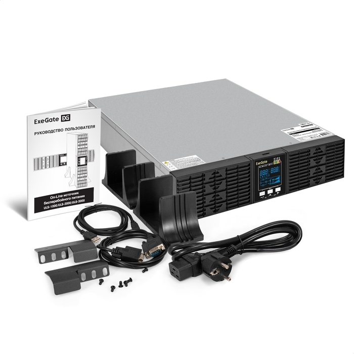  On-line ExeGate PowerExpert ULS-2000.LCD.AVR.6C13.USB.RS232.SNMP.BC.2U